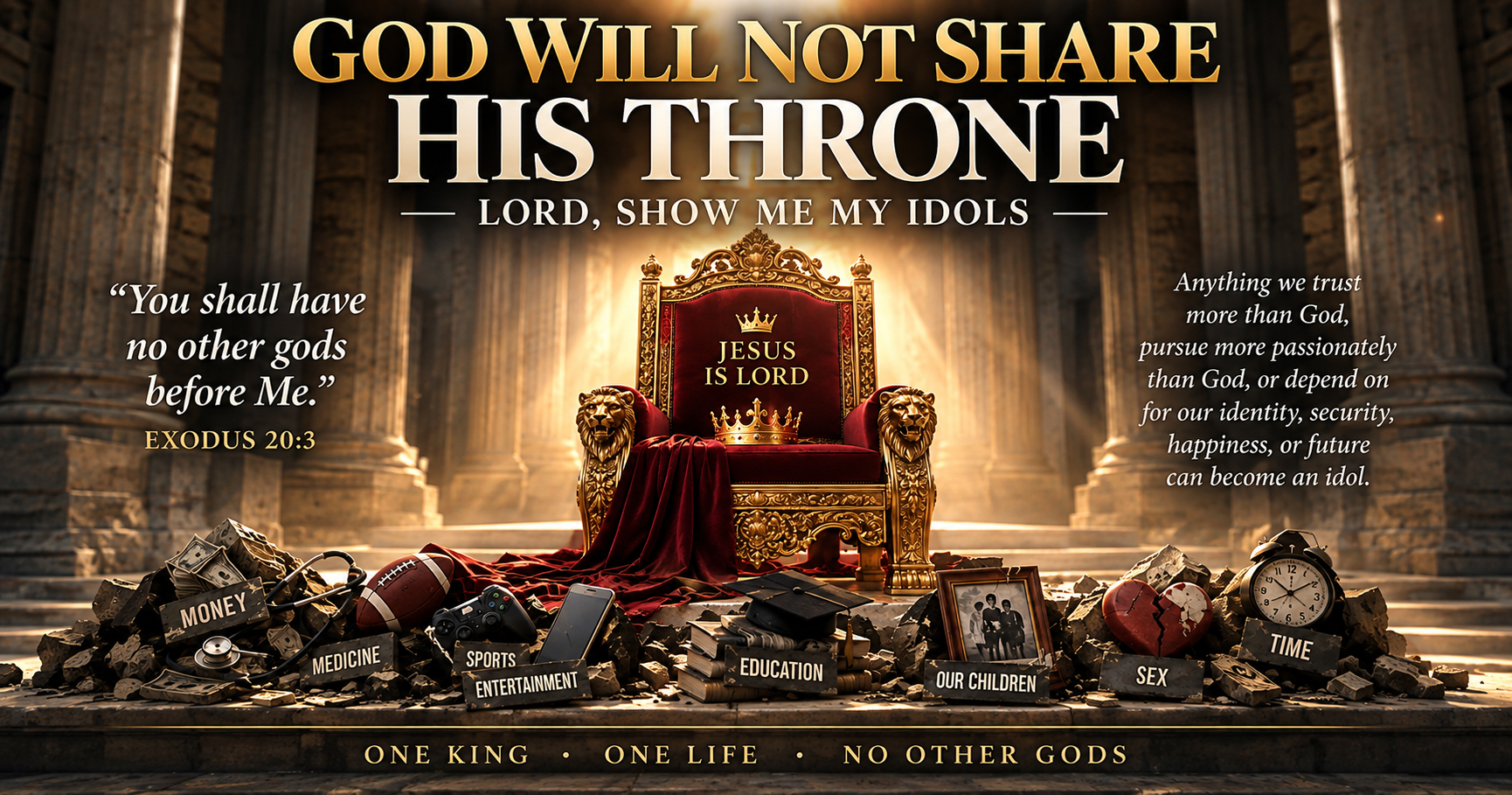 God Will Not Share His Throne